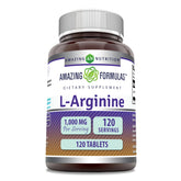 Amazing Nutrition L-Arginine tablettes 1000 mg, apport quotidien potentiel.