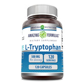 Amazing Nutrition L-Tryptophane : Bouteille et versement pratique pour votre routine.