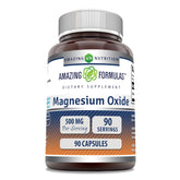Amazing Nutrition Magnésium oxyde capsule: soutien potentiel au quotidien et bien-être.