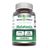 Amazing Nutrition Mélatonine 10 mg – bouteille prête pour votre routine nocturne.