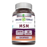 Amazing Nutrition MSM : bouteille-capsules, pratique pour une prise quotidienne.