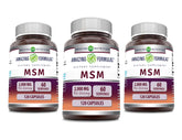 Amazing Nutrition MSM capsules, dose de 2000 mg par portion et prise pratique.