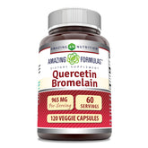 Amazing Nutrition Quercétine Bromélaïne – bouteille prête à l’emploi pour votre routine.