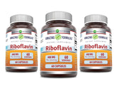 Amazing Nutrition Riboflavine 400 mg – bouteille pratique pour la supplémentation quotidienne.
