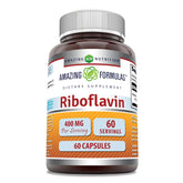 Amazing Nutrition Riboflavine – bouteille avant, source fiable de vitamine B2 pour le quotidien