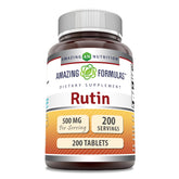 Amazing Nutrition Rutin 500mg – bouteille 200 comprimés, pratique à intégrer à la routine.