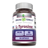 Amazing Nutrition Tyrosine 500 mg, capsules, potentiel soutien concentration durant la journée.