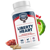 AMERICAN VITALITY Liberty Heart – Bouteille de capsules, soutien potentiel au cholestérol normal.