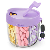 AMOOS pilulier 7 compartiments, organisation quotidienne des suppléments.
