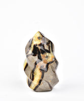 AMOYSTONE Septarian Flamme Tour – pierre naturelle idéale pour méditation et concentration