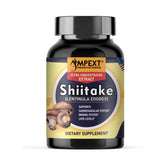 AMPEXT Shiitake Extrait - bouteille de capsules, soutien potentiel du système cardiovasculaire.