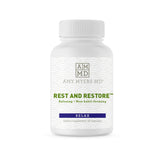 Amy Myers MD Rest and Restore – bouteille sur table de nuit pour le sommeil.