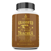Ancestral Supplements – bouteille montrant cartilage trachéal et foie, nutrition naturelle.