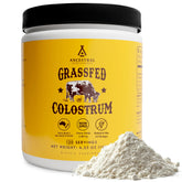 Ancestral Supplements Colostrum Poudre emballage prêt à intégrer votre routine.