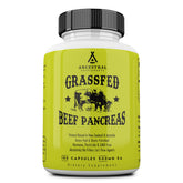 Ancestral Supplements Pancréas Bovin Bouteille: soutien digestif grâce aux enzymes protéolytiques.