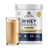 Ancient Nutrition bouteille-protein vanille cannelle pour énergie durable après entraînement