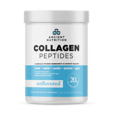 Ancient Nutrition Collagen Peptides – Bouteille étiquetée, peut soutenir peau saine et cheveux forts.