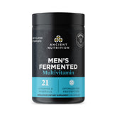 Ancient Nutrition Hommes Multivitamine — bouteille avec capsules pour énergie quotidienne.
