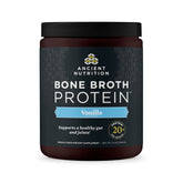 Ancient Nutrition poudre bouillon os vanille, protéine pratique pour smoothies.