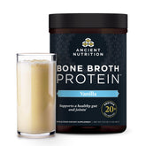 Ancient Nutrition Poudre Bouillon Os Vanilla: texture veloutée et apport protéique utile pour smoothies