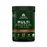Ancient Nutrition Poudre protéinée végétale multi 25 g, soutien musculaire et récupération.