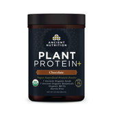 Ancient Nutrition Plant Based Protein chocolat en poudre pour shake rapide et protéiné.