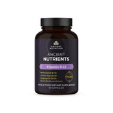 Vitamine B12 d Ancient Nutrition, bouteille de gélules, soutien potentiel de l'énergie au quotidien.