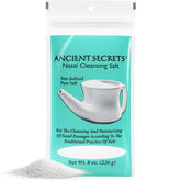 ANCIENT SECRETS sel rinage nasal 8oz en sachet, pratique pour le rinage quotidien