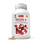 Bouteille ANDREW LESSMAN Iron Plus - capsules faciles a avaler pour une supplementation pratique.