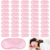 Masque de sommeil Aneco rose clair lot de 50, léger et confortable.