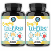 Angry Supplements Tri-Fiber: bouteille avec étiquette, soutien digestif quotidien et régularité.