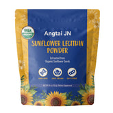 Angtai JN: bouteille de lecithine tournesol bio, source végétale pratique.