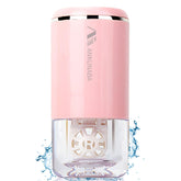 ANKUNABA nettoyeur-lentilles portable rose, nettoyage rapide et doux.