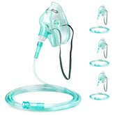 Masque ANSNF d'oxygène pour visage adulte avec tube, confort ajustable.