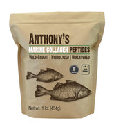 Anthony's collagene marin hydrolysé en bouteille, favorable pour peau et cheveux.