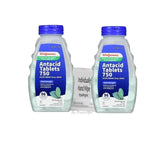 Tablettes antiacide extra-forte Wintergreen dans la bouteille, soulage rapidement les brûlures d'estomac.