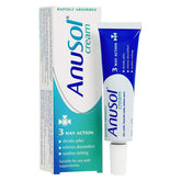 Crème Anusol pour hémorroïdes offrant apaisement et réduction de l'irritation.