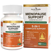 Bouteille Anven Health Menopause avec capsules pour soutien quotidien.