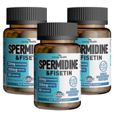 Anven Health Spermidine Fisetin gélules dans une bouteille, soutien potentiel à la vitalité.