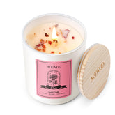 Bougie AOOVOO Rose: senteur florale riche, parfaite pour une ambiance romantique.