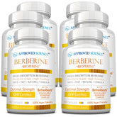 Approved Science Berberine 1000mg — bouteille montrant une dose pratique au quotidien
