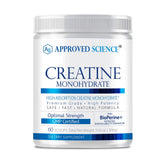 Approved Science Creatine Monohydrate – poudre pure prête à la récupération potentielle.