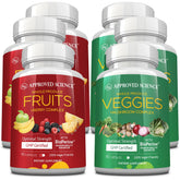 Approved Science Fruits et Légumes: flacon-cap – soutien quotidien à la vitalité et énergie.