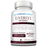 Approved Science Liversyl, bouteille chardon-marie pour une routine bien-être quotidienne.