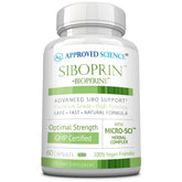 Approved Science Siboprin: bouteille de 60 capsules prête à intégrer votre routine digestive.