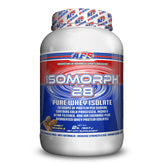 APS Nutrition Isomorph 28 – pot de protéine, étiquette indiquant 28 g par portion.