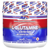 APS Nutrition L-Glutamine poudre 500 g, soutien récupération musculaire.