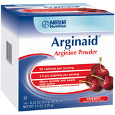 Arginaid Arginine, poudre cerise se dissolvant facilement dans l'eau pour une boisson nutritionnelle.