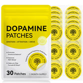 Arkture Dopamine Patch appliqué sur peau propre pour une routine discrète et pratique.