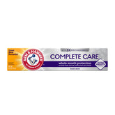 Arm & Hammer Complete Care dentifrice emballage offrant une protection complète pour la bouche.